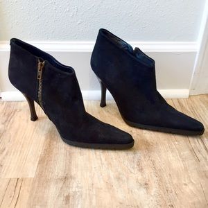 Bebe black Suede Booties Never Worn!